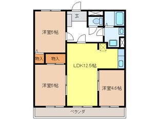 シャンブル西岐阜の物件間取画像